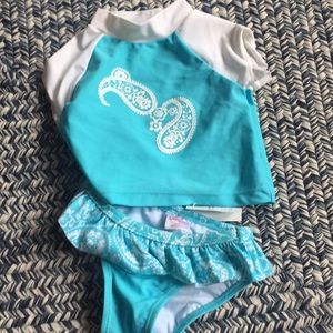 Baby Girl two-piece bathing suit 12 Months NWT